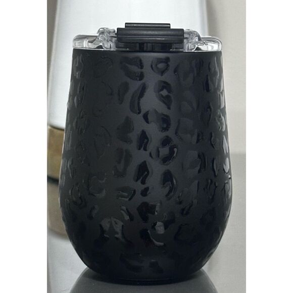 BRUMATE UNCORK'D 14oz WINE TUMBLER, BLACK ONYX LEOPARD - Picture 3 of 5